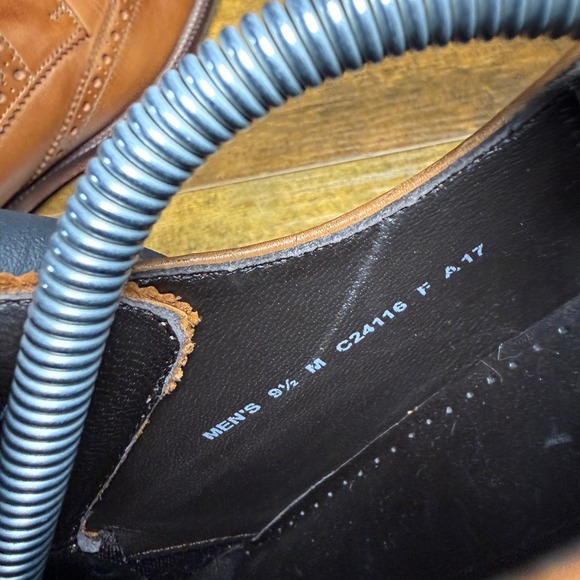Cole Haan Williams Wingtip Oxford British Tan Leather Dress Shoes Mens 9.5‎ main image 5